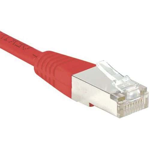 Netwerkkabel budget RJ45 CAT 5e F/UTP rood 0.3 m