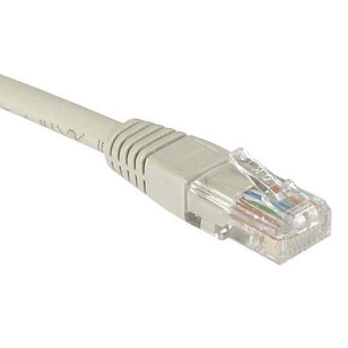 Netwerkkabel budget RJ45 CAT 5e U/UTP grijs 0.5 m