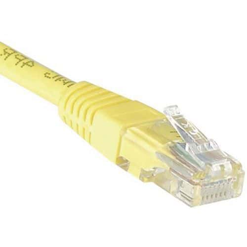 Netwerkkabel budget RJ45 CAT 5e U/UTP geel 1 m