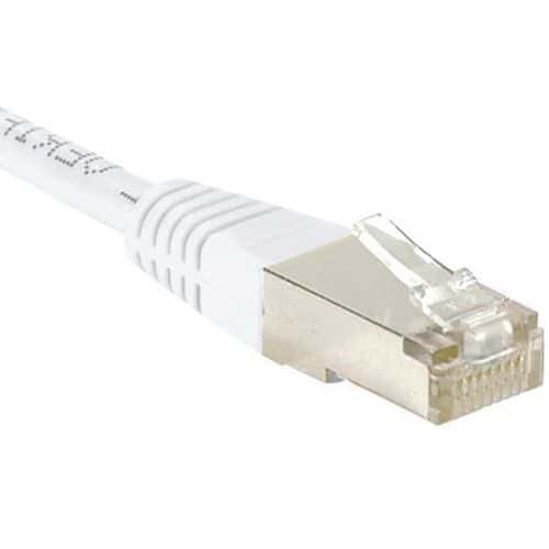 Netwerkkabel budget RJ45 CAT 6 F/UTP wit 0.5 m