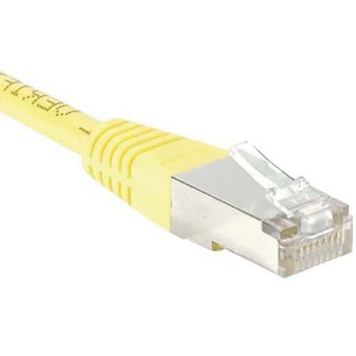 Netwerkkabel budget RJ45 CAT 6 F/UTP geel 0.5 m