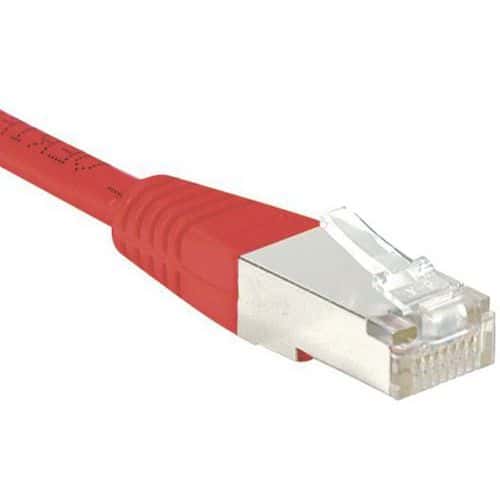 Netwerkkabel budget RJ45 CAT 6 F/UTP rood 2 m