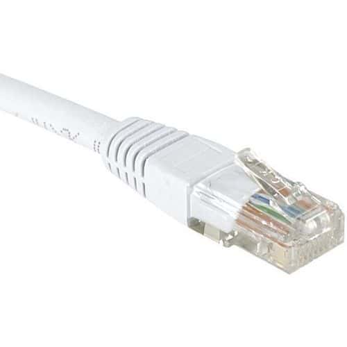 Netwerkkabel budget RJ45 CAT 6 U/UTP wit 0.5 m