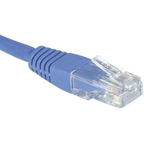 Netwerkkabel budget RJ45 CAT 6 U/UTP blauw 1 m