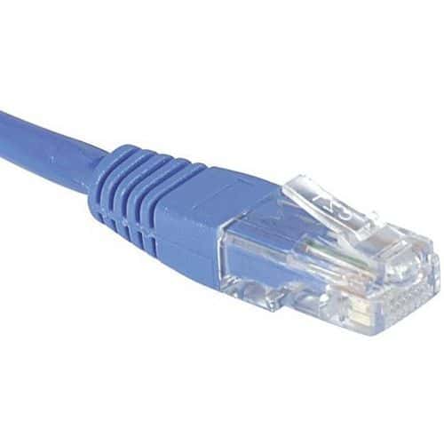 Netwerkkabel budget RJ45 CAT 6 U/UTP blauw 15 m