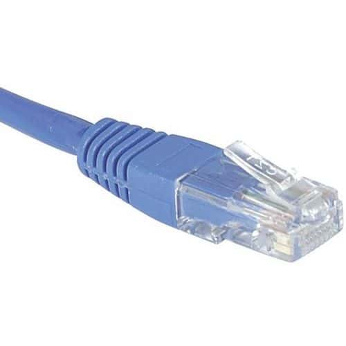 Netwerkkabel budget RJ45 CAT 6 U/UTP blauw 3 m