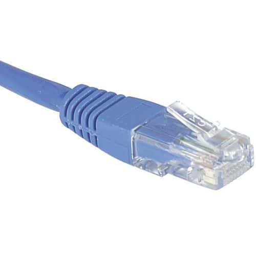 Netwerkkabel budget RJ45 CAT 6 U/UTP blauw 5 m