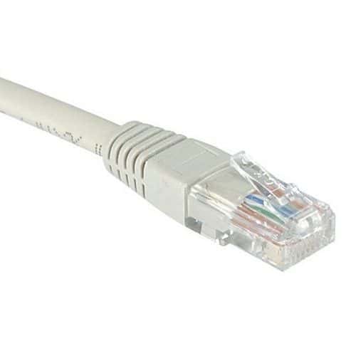 Netwerkkabel budget RJ45 CAT 6 U/UTP grijs 2 m