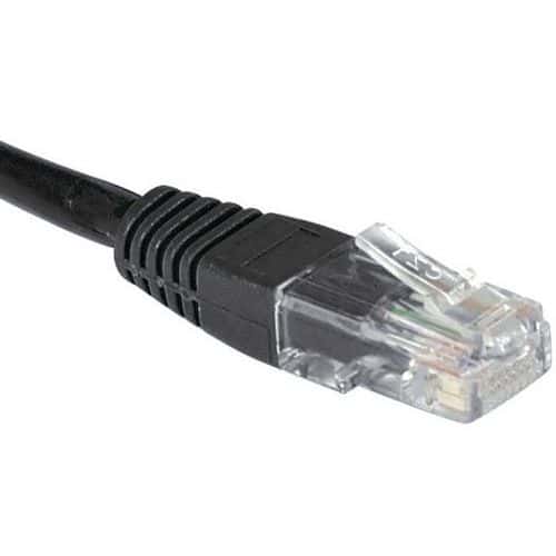 Netwerkkabel budget RJ45 CAT 6 U/UTP zwart 0.5 m