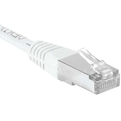 Netwerkkabel DEXLAN RJ45 CAT 6A F/UTP wit 0.5 M