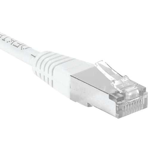 Netwerkkabel DEXLAN RJ45 CAT 6A F/UTP wit 20 M