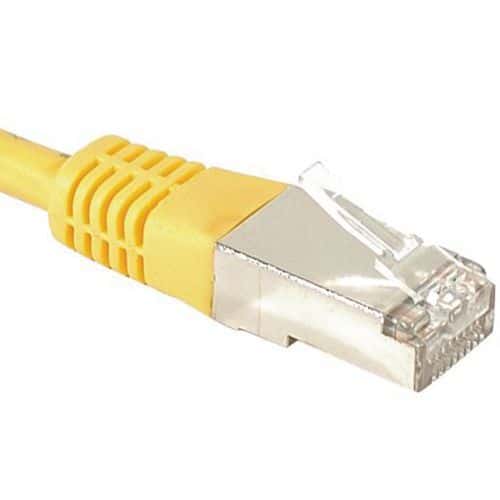 Netwerkkabel DEXLAN RJ45 CAT 6A F/UTP geel 25 M