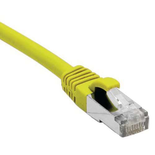 Netwerkkabel RJ45 CAT 6A F/UTP LSOH SNG geel 0.15 M