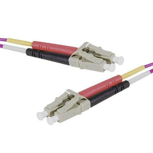 Draadbrug optisch Duplex 2 mm OM4 LC-UPC/LC-UPC erika 10 m