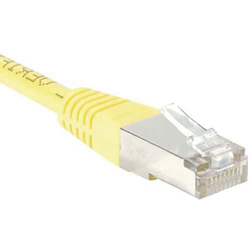 Netwerkkabel RJ45 CAT 5e F/UTP geel 0.3 m