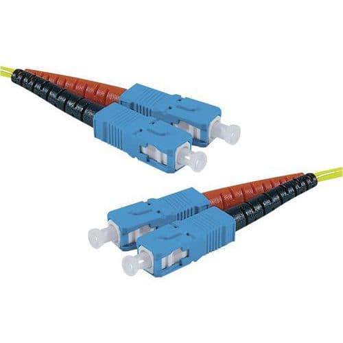 Draadbrug optisch Duplex 2 mm OS2 SC-UPC/SC-UPC geel 5 m