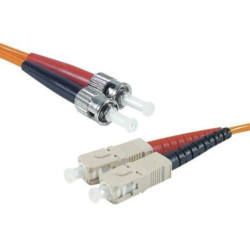 Draadbrug Duplex 2 mm OM1 ST-UPC/SC UPC oranje 1 m