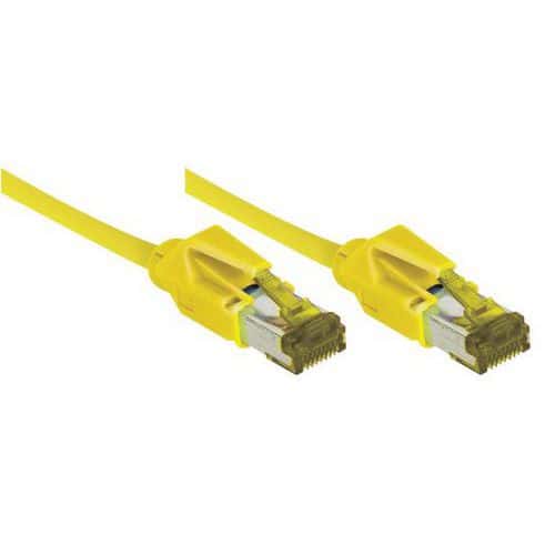 Netwerksnoer RJ45 op Kabel CAT 7 S/FTP LSOH SNG geel 1 m