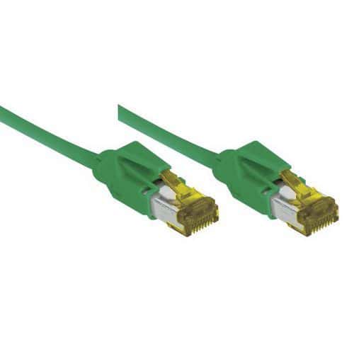 Netwerksnoer RJ45 op Kabel CAT 7 S/FTP LSOH SNG groen 3 m