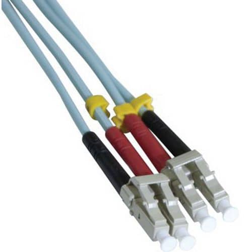 Draadbrug optisch Duplex 2 mm OM3 LC-UPC/LC-UPC aqua 3 m