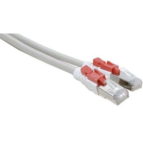 Netwerkkabel RJ45 CAT 6 S/FTP met vergrendeling grijs 5 m