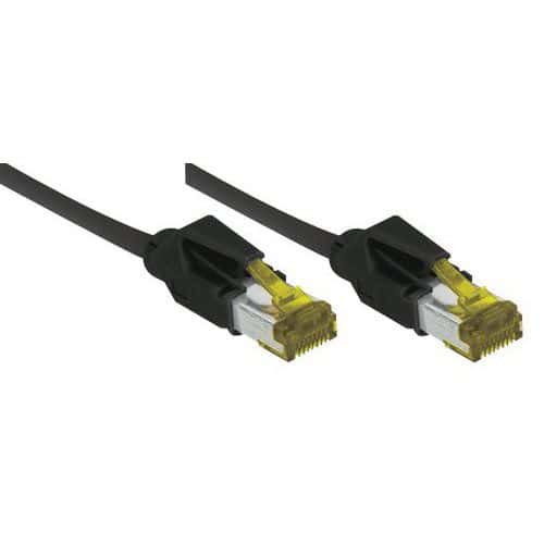 Netwerksnoer RJ45 op Kabel CAT 7 S/FTP LSOH SNG zwart 0.5 m