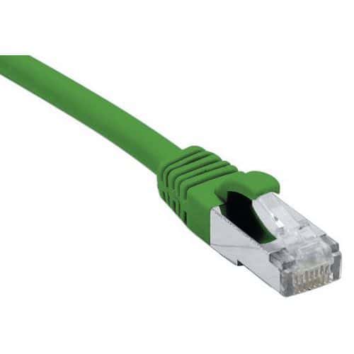 Netwerkkabel RJ45 CAT 6A F/UTP LSOH SNG groen 10 m