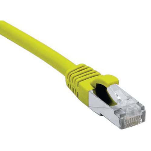 Netwerkkabel RJ45 CAT 6A F/UTP LSOH SNG geel 0.3 m