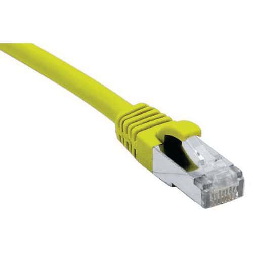 Netwerkkabel RJ45 CAT 6A F/UTP LSOH SNG geel 1.5 m