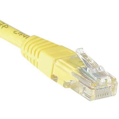 Netwerkkabel RJ45 CAT 5E U/UTP geel 0.3 m