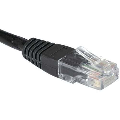 Netwerkkabel RJ45 CAT 5E U/UTP zwart 0.3 m