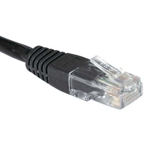 Netwerkkabel RJ45 CAT 5E U/UTP zwart 1 m