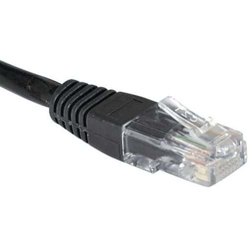 Netwerkkabel RJ45 CAT 5E U/UTP zwart 2 m