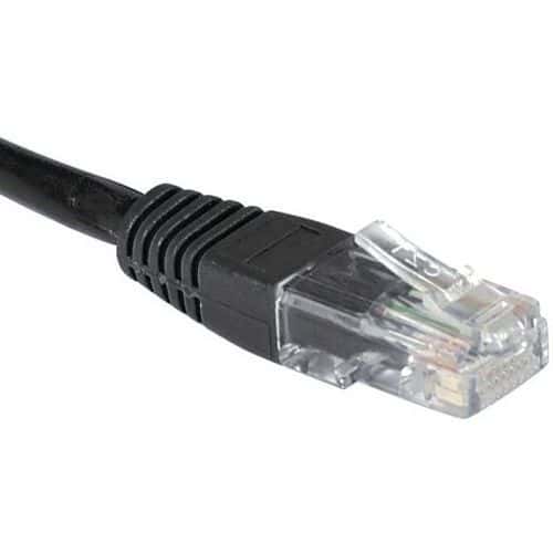 Netwerkkabel RJ45 CAT 5E U/UTP zwart 3 m