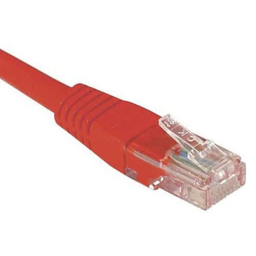 Netwerkkabel RJ45 CAT 6 U/UTP rood 0.3 m