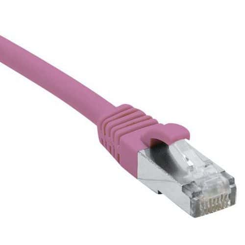 Netwerkkabel RJ45 CAT 6A F/UTP LSOH SNG roze 0.3 m