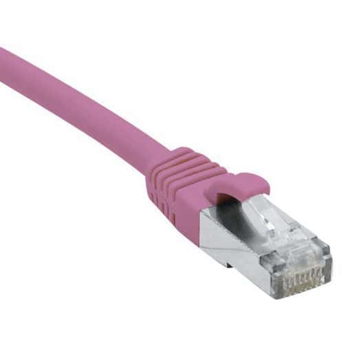 Netwerkkabel RJ45 CAT 6A F/UTP LSOH SNG roze 7.5 m