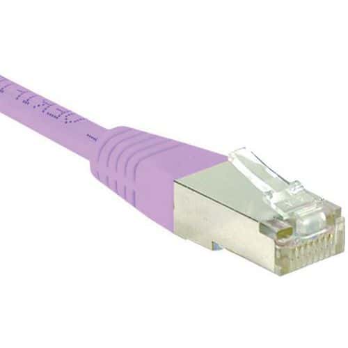 Netwerkkabel RJ45 CAT 6 S/FTP roze 1 m