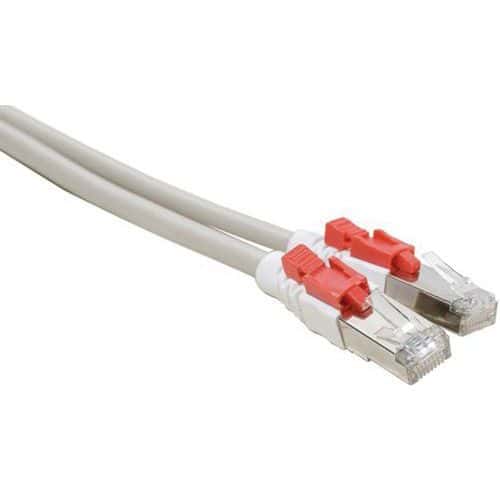 Netwerkkabel RJ45 CAT 6 S/FTP met vergrendeling grijs 1 M