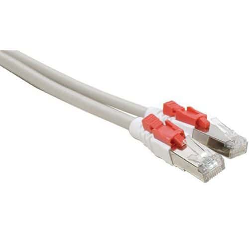 Netwerkkabel RJ45 CAT 6 S/FTP met vergrendeling grijs 2 M