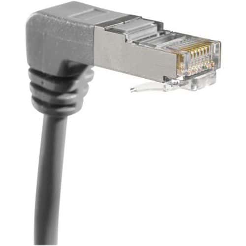 Netwerkkabel RJ45 CAT 6 S/FTP gebogen grijs 1 m