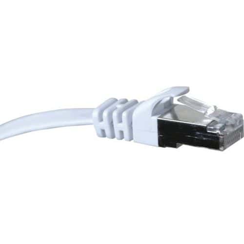 Netwerkkabel RJ45 - Plat CAT 6 U/FTP SNG wit - 0.5 meter