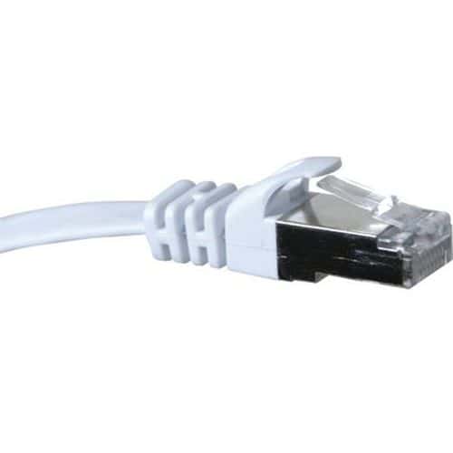 Netwerkkabel RJ45 plat CAT 6 U/FTP SNG wit 3 m