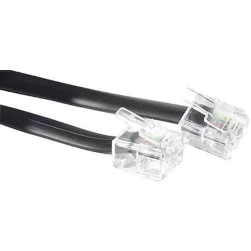 Telefoonkabel rj11m/m 5 mtr. zwart