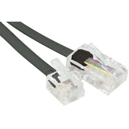 Telefoonsnoer RJ11 naar RJ45 zwart - 7 m