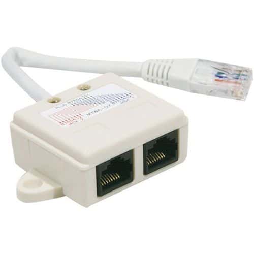 Poortverdubbelaar RJ45