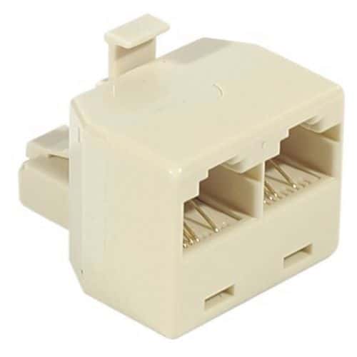 Modulaire T-bedradingsadapter -RJ45 M/V/V