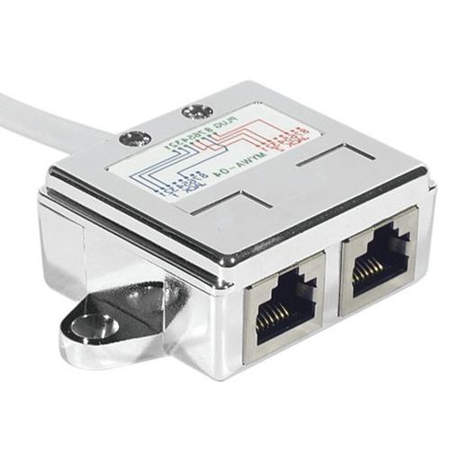 Poortsplitter RJ45 afgeschermde - lan+lan