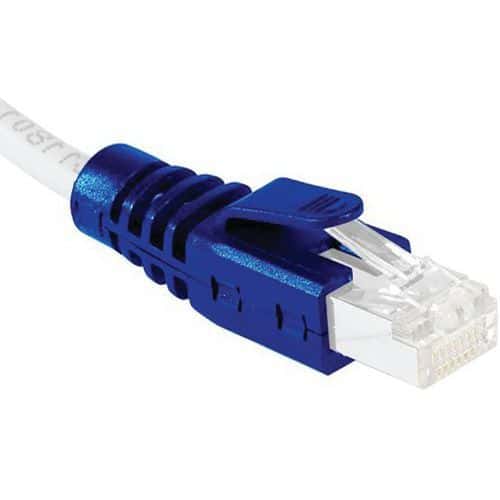 Hoes voor RJ45-stekker met clips blauw