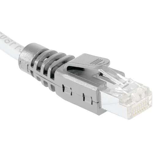 Hoes voor RJ45-stekker met clips grijs